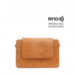 Monique Crossbody Wallet - Saddle Tan 